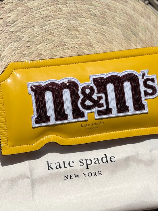 kate spade Handbags - kate spade Yellow M&M's Logo Pouch